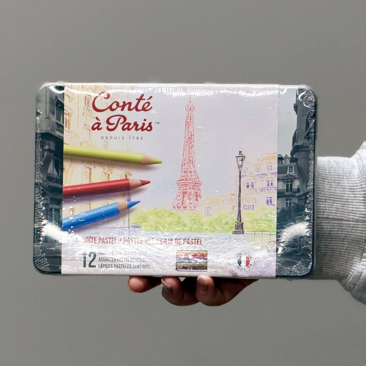 Conté a Paris Pastel Pencil Tin Set of 12